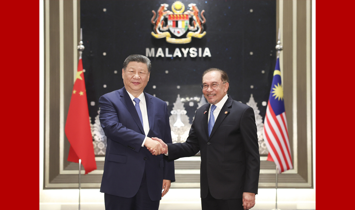 马来西亚总理安瓦尔会见王毅